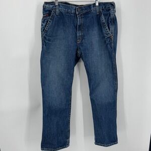 Ariat‎ CAT2 FR Flame Resistant Work Jeans Mens Blue Estimated Sz 38x28.5